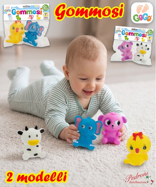 *LINEA GOGO* BABY GOMMOSI ANIMALI BUFFI 81074 2...