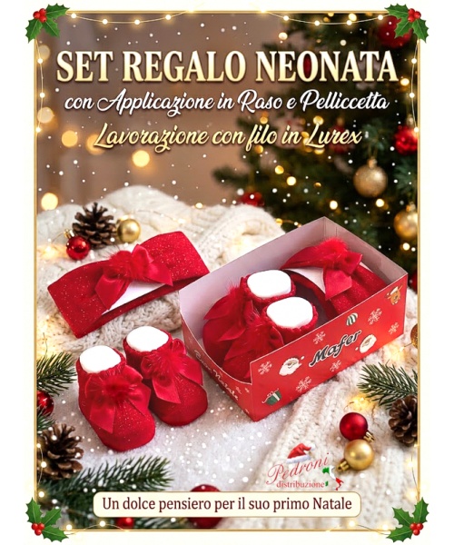 *NATALE* SET REGALO BABY in CALDO COTONE...