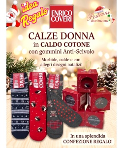*NATALE* COVERI Calza Ragazza ANTI-SCIVOLO art.COMET