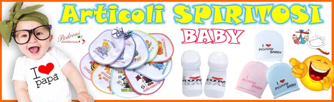 ingrosso articoli baby spiritosi