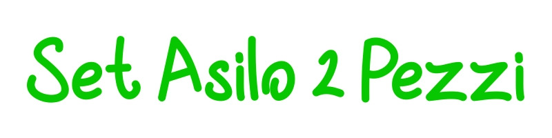 ingrosso set asilo 2 pezzi